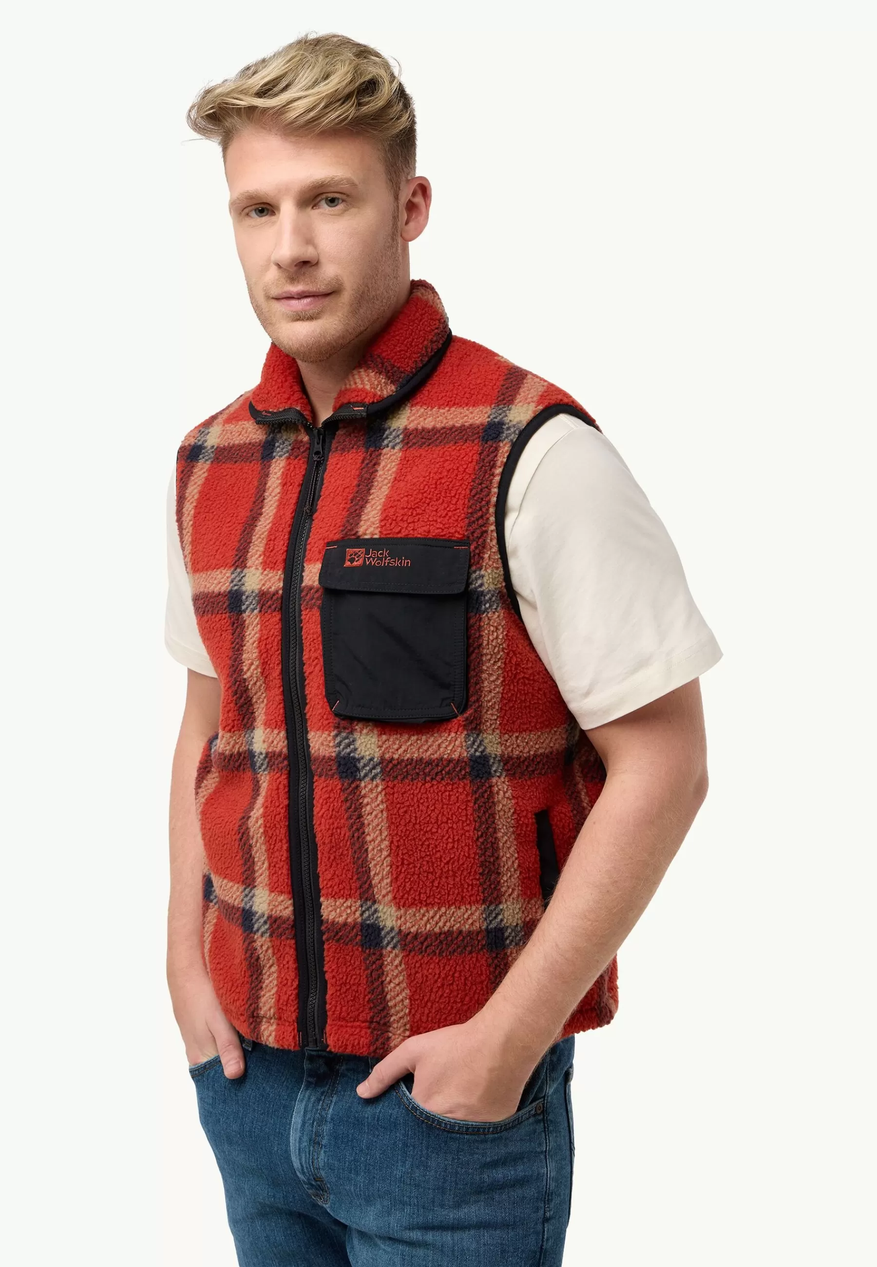Discount Felslicht Check Vest M Kurtki Polarowe | Fleece
