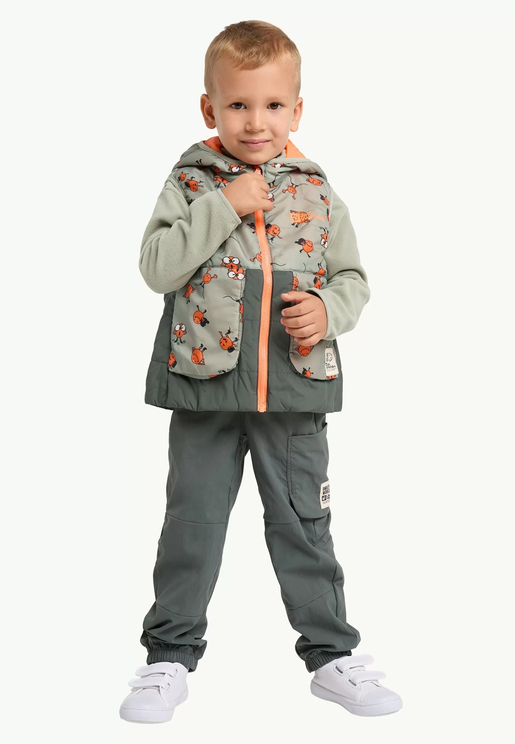 Hot Smileyworld Aop Vest K Dzieci Kurtki Przejściowe | Fleece