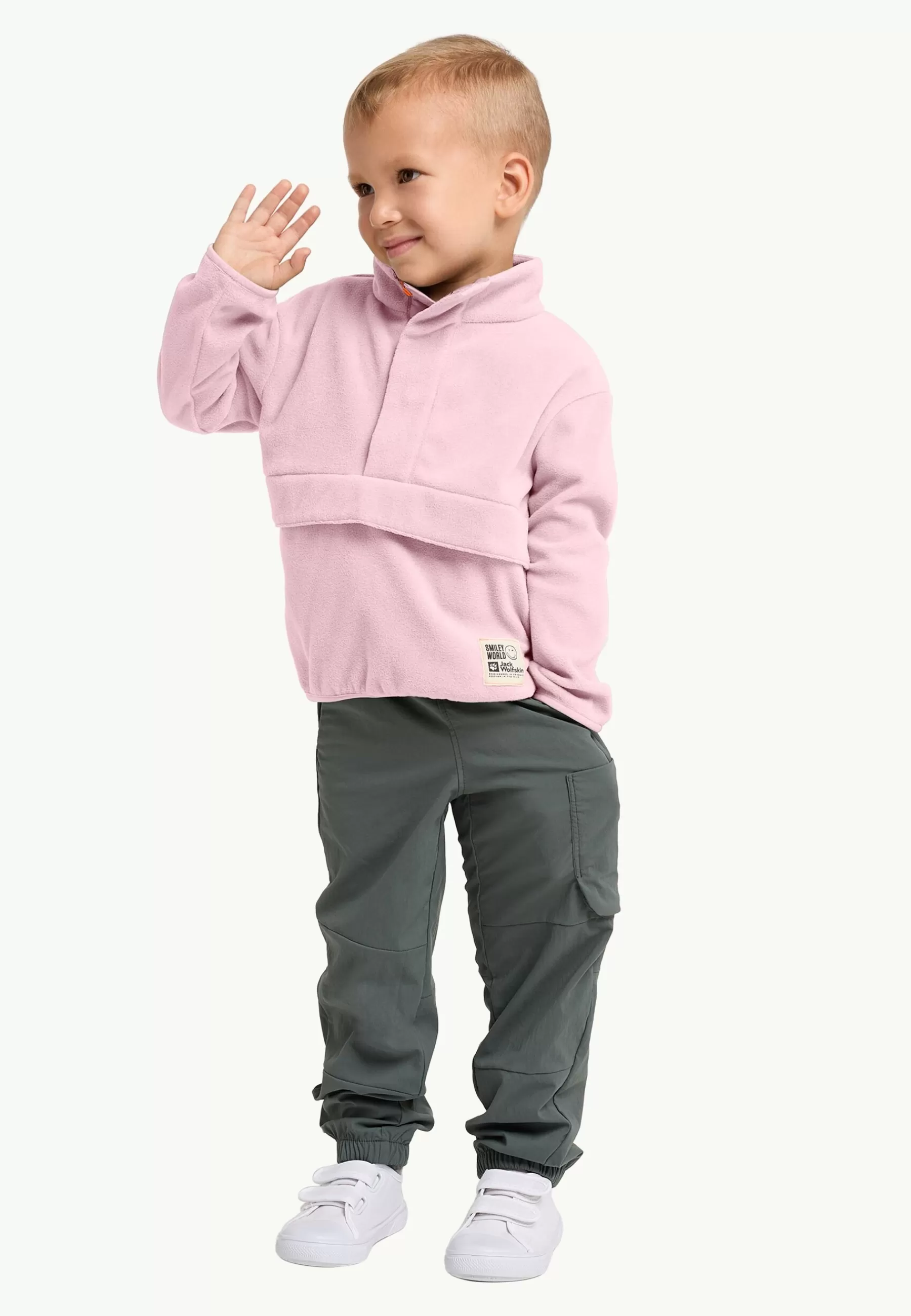 Fashion Smileyworld Midlayer K Dzieci Fleece | Bluzy Z Kapturem I Pulowery